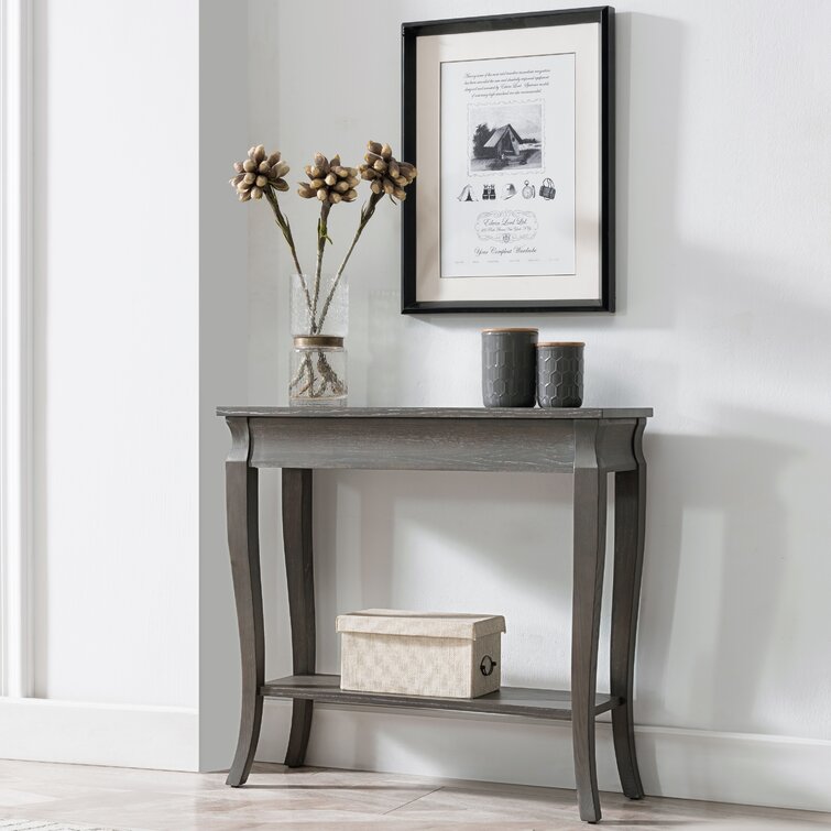 Rosalind Wheeler Luna Solid + Manufactured Wood Hall Console Table